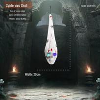 Vaiduoklių namas Apverstas Šešėlinis Skeletas Dekoro Rekvizitai gray