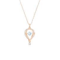 Swarovski Into The Sky Confession Balloon Pendant Necklace Women necklace Rose-Gold 5483990 Box+Shopping Bag (Random Color)