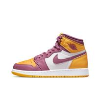 Air Jordan 1 Retro High OG GS Brotherhood Vaikams Sportbačiai Auksinis University-Gold Šviesiai Bordo 575441-706 36 orange