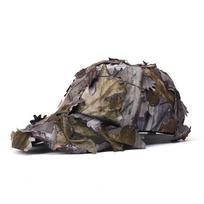 Hats 3D Leaves Camo Tactical Cap Ghillie Caps Hunter Sniper Hats Fishing Sun Protection Hunting Accessories Men'S Camouflage Boonie Adjustable gray