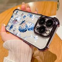 Case For Motorola MOTO Edge 50 60 FUSION 5G G60 G06 G24 Fashion Butterfly Plating Soft Shockproof Silicone Transparent Cover MOTO G06