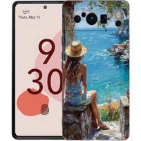 Fashion Girls Phone Case For Google Pixel 9 8 9A 8A 7 7A 6 Pro XL 6A 5G Black Soft Back Luxury TPU Cover For Pixel 6