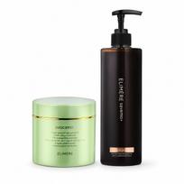 ELIMERE SaveMo plaukų slinkimo priežiūros šampūno ir Avocamo plaukų kaukės rinkinys Savemo Shampoo + Avocamo Hair Pack black