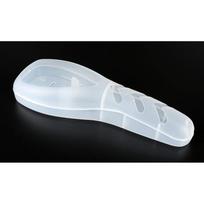 Gillette skustuvo kelioninis dėklas Skaidri dėžutė Dėžutė nuo dulkių Speciali nešiojama dėžutė skustuvui 17*6*3.5CM white