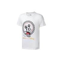 Adidas Neo Disney Mickey Mouse Print Sports Round Neck Fitted Straight Short Sleeve T-Shirt Men Tops White GE7775 S