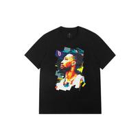 Adidas Dame Icon Logo Print Crew Neck T-Shirt Men Tops Black HE0471 L black