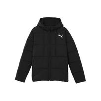 Puma Logotipas šilta, vėjui atspari pūkinė striukė su gobtuvu Vyriški viršutiniai drabužiai juodi 585534-01 S black