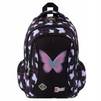 Mokyklinė kuprinė St.Right Pastel Butterfly, 20 l, įvairiaspalvė