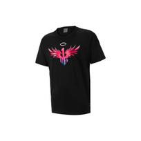 PUMA Wing Print Vintage American Crew Neck Pullover Short Sleeve T-Shirt Men Tops Black 621971-01 M black