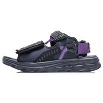 Li Ning Patogūs Laisvalaikio Paplūdimio Basutės Vyriškos Basutės Juodos Pilkos AGUR013-1 45