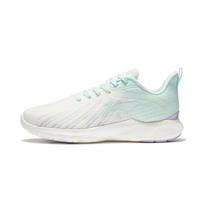 Li Ning Lightweight Soft Rebound Breathable Shock Absorbing Non-Slip Durable Low-Top Running Shoes Women sneaker White Blue ARSU082-2 35 white