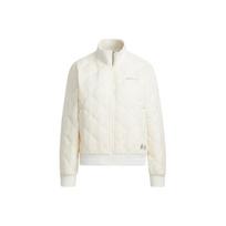 Adidas Neo Oct Jacket Padded Diamond Quilted Outdoor Warm Stand Collar Cotton Coat Winter Women Jackets Off-White H18640 XL