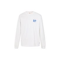 Levis SS23 Letter Logo Print Crewneck Sweatshirt Men Sweatshirt White A5415-0002 XL