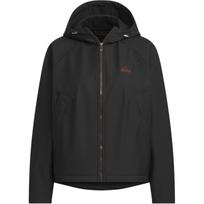 Adidas FW24 Softshell Hooded Modern Series Water-Resistant Warm Casual Long Sleeve Jacket Women jackets Black JX6831 XS black