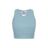 Asics Solid Color Sleeveless Round Neck Sports Vest Women tops Blue 2032C727-405 L