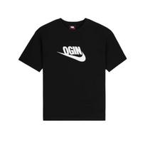 Nike X Nigo Collaboration FW24 Logo Print Round Neck Pullover Short Sleeve T-Shirt Men T-Shirts Black FV5944-010 XS