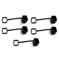 5/10 vnt. Kavos sirupo pompos antgalio dangteliai Pilstuvų dangteliai Sirupo dangteliai Dangteliai Silikoniniai Tinka sirupo pompoms, dozatoriams 5Pcs juoda