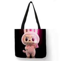 Labubu trendy personalized printed bag shopping bag 5404