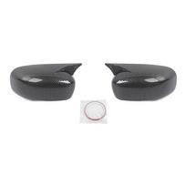 Automobilio galinio vaizdo veidrodžio dekoratyvinis rėmas apsauginis dangtelis Dodge Charger For Chrysler 300C 2006-2010 automobilių išorės priedai, ABS plastikas anglies pluošto juodos spalvos