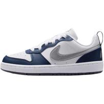 Nike Court Borough Low Recraft GS White Metallic Silver Kids Sneakers DV5456-135 35.5