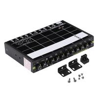 Car Audio Modified Graphic Equalizer EQ 7s Car Audio Stereo Tuner w  3.5mm Aux in & Knob black
