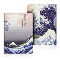 Kindle Paperwhite 6 7 8 9 10 Dėklas Rankinis Stovas PU Odos Viršelis OASIS 23 su Spalvingu Piešiniu kindle2024（6‘）bracket