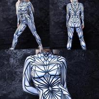3D Skaitmeninė Spauda Sceniniai Kostiumai Suaugusiems Helovino Renginys Karnavalo Tematikos Šventė Cosplay Kostiumas Vaidmenų Žaidimas Kombinezonas XL