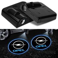 1/2 vnt. LED pasveikinimo žibintai Automobilio durų projektoriai Automobilio priedai Emblema Opel crosa d astra h insignia astra j zafira b mokkaastra vivaro astra g gray
