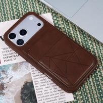 iPhone 17 2-in-1 Phone Case: Multifunctional with Bracket, Magnetic Skin, Card Slot & Anti-Drop Protection iPhone 18 tamsiai violetine spalva