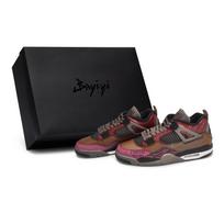 Jordan Air Jordan 4 811 Manufacturing, Wingless Goofy, Special Shoe Box Abrasion Resistant Mid top FV5029-200(Team80-SBOX) 44.5 black