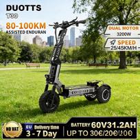 DUOTTS OOTD T30 High-Powered Electric Scooter - 3200W Motor, 60V 31.2Ah, 55 km/h Top Speed, 13-Inch Off-Road Design
