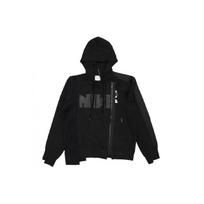 Nike x Sacai Double-Zip Hoodie Black/Dark Obsidian Women Outerwear CD6303-010 M