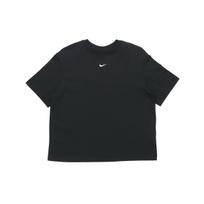 Nike Sportswear Essentials Embroidered Logo Short-Sleeve T-Shirt Women Tops Black CT2588-010 S black