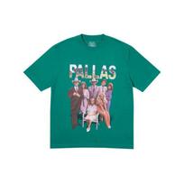Palace Pallas Film Character Feuds Short Sleeve T-Shirt Unisex Tops Green P16TS071 S blue