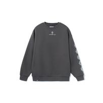Li-Ning Kaleidoscope Pattern Pullover Hoodie Unisex Tops Asphalt-Grey AWDR739-5 S gray