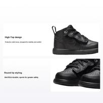 Air Jordan 1 Mid ALT TD Triple Black Baby Sneakers DR9744-093 22