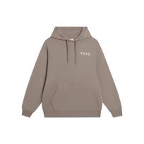 Li-Ning Vital Series Logo Embroidered Cotton Hoodie Unisex Tops Brown AWDSC97-5 XXL