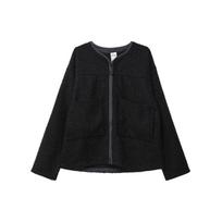 Nike Sportswear Tech Pack Solid Color Casual Collarless Jacket Men Outerwear Black FB7411-010 XL black