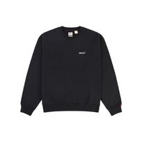 Levis Letter Logo Loose Fit Crew Neck Long Sleeve Sweatshirt Men sweatshirt Black A0717-0000 XL