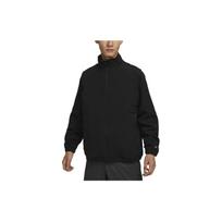 Nike Therma-Fit Unscripted Solid Color Stand Collar Elastic Cuff Zipper Pocket Design Casual Golf Shirt Men tops Black FB5496-010 XL black