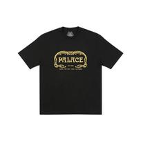 Palace FW21 Palais T-Shirt Petrol Logo Print Round Neck Short Sleeve T-Shirt Unisex Tops Black P21TS026 XL