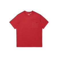 Levis Solid Color Pocket Crew Neck Short Sleeve T-Shirt Men Tops Red A3697-0000 S