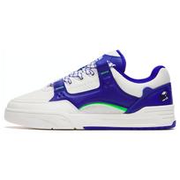 Anta Aojie Leather Warm Shock Absorbing Wear Resistant Low Top Sneakers Men Sneakers White Blue 112318040-7 41 white