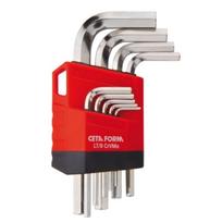 CETAFORM 9-piece hexagonal Allen key set, L short arm