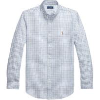 Polo Ralph Lauren Plaid Pony Logo Embroidered Oxford Long Sleeve Shirt Men shirts Blue Black 710758901-012 XL