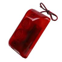 12V 15W Wired Strobe Siren Sound Alarm Strobe Flashing Red Light Sound Siren for Home Hotel juoda