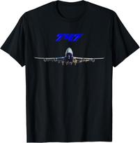 Airline Jet 747 Plane Airliner Jumbojet T-Shirt Unisex T-Shirt M