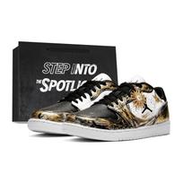 Jordan COURT CONNECT Graffiti Dream Shopping Bag, New Chinese Style, Men's And Women's Friends Vintage Basketball Shoes IQ5698-101(Team1854-) 40