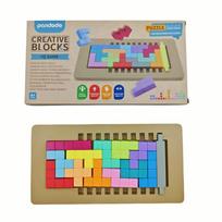 Creative Cubes, Educational Board Game, Multi-Level Difficulty for Logical Thinking Training, Ideal Game for Family Gatherings, Gift