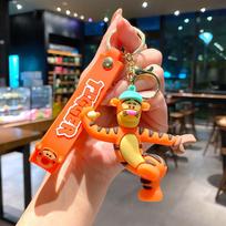 Animacinis Tigriukas Raktų pakabukas Pakabukas Mielas Sportiškas Mažas Tigriukas Lėlė Vyrų Ir Moterų Rankinės Pakabukas Maža Dovana large orange